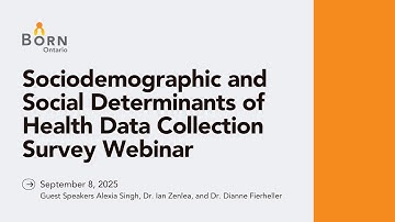 Sociodemographic and Social Determinants of Health Data Collection Survey Webinar: September 8, 2025