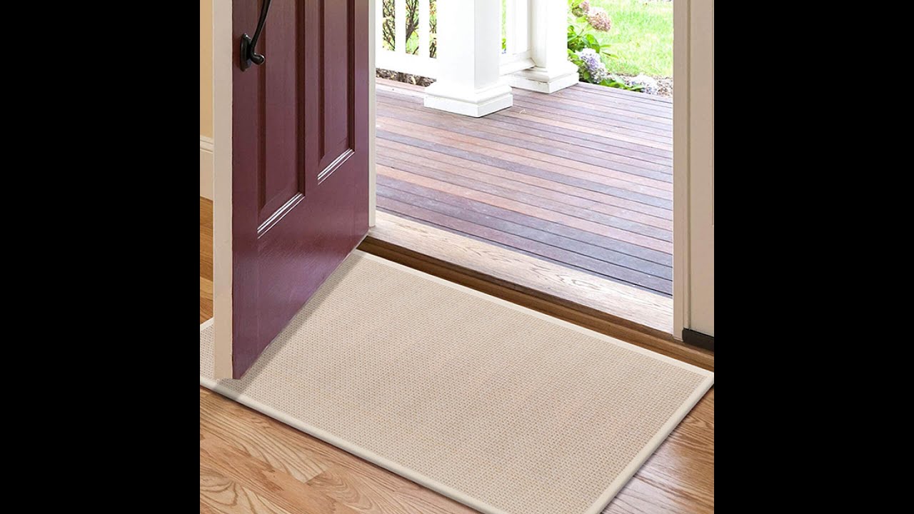Indoor Door Mat eco friendly Natural Jute Beige Doormat YouTube
