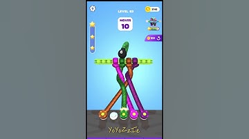 Tangle Master 3D - Level 81 to Level 85 Walkthrough, #shorts