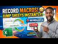 Recording macros moving from one sheet to another