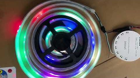 Multi-row Full Color Waterproof Flexible LED Strip Lights work with SP608E Music Controller