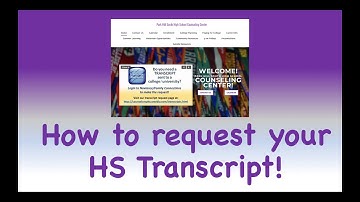 Transcript Request Video