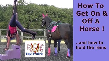 How To Mount A Horse,  Hold The Reins and How To Dismount