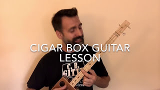 Your Cheatin' Heart: 1 finger cigar box guitar lesson chords