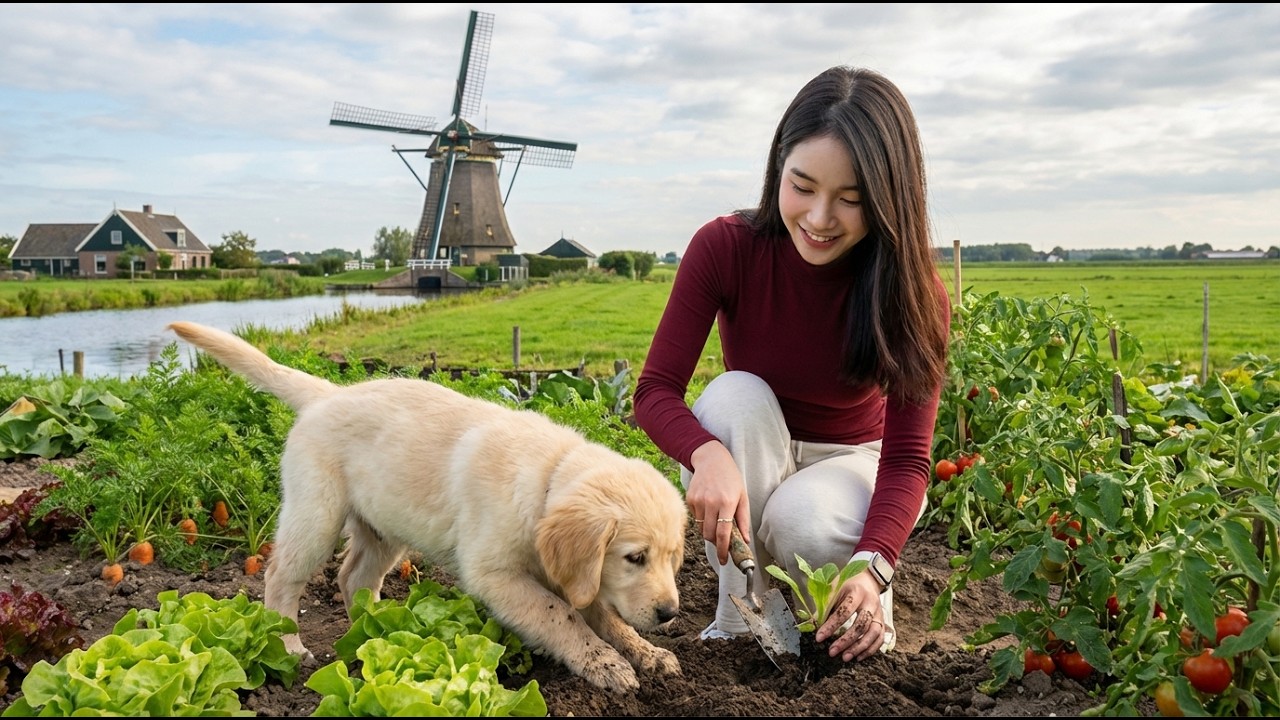 Ten peaceful days with my beloved dog at the farm were wonderful