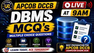 APCOB DCCB DBMS MCQs | Live at 9AM | Computer MCQs for APCOB DCCB Exams 2026