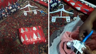How to Wrap all of your Christmas Gifts with Plastic Bags instead of Boxes!!!!