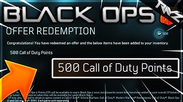 HOW TO GET 500 FREE COD POINTS IN BLACK OPS 4! EASY 500 FREE COD POINTS PROMO! (Black Ops 4 Tips)