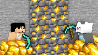 【プロVS初心者】メサの地下で金を大量ゲットするのはどっち？！PART302【マイクラ】