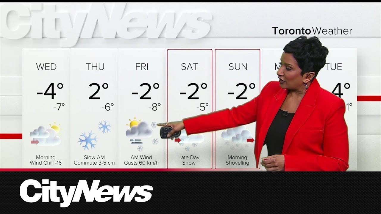 Two chances of snow before the end of weekend - YouTube