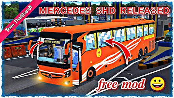 Mercedes SHD mod released 😍 for bussid || bus mod review