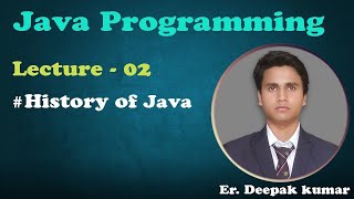 History of Java Programming | Lecture - 2 | Java Tutorials for Beginners in Hindi Language