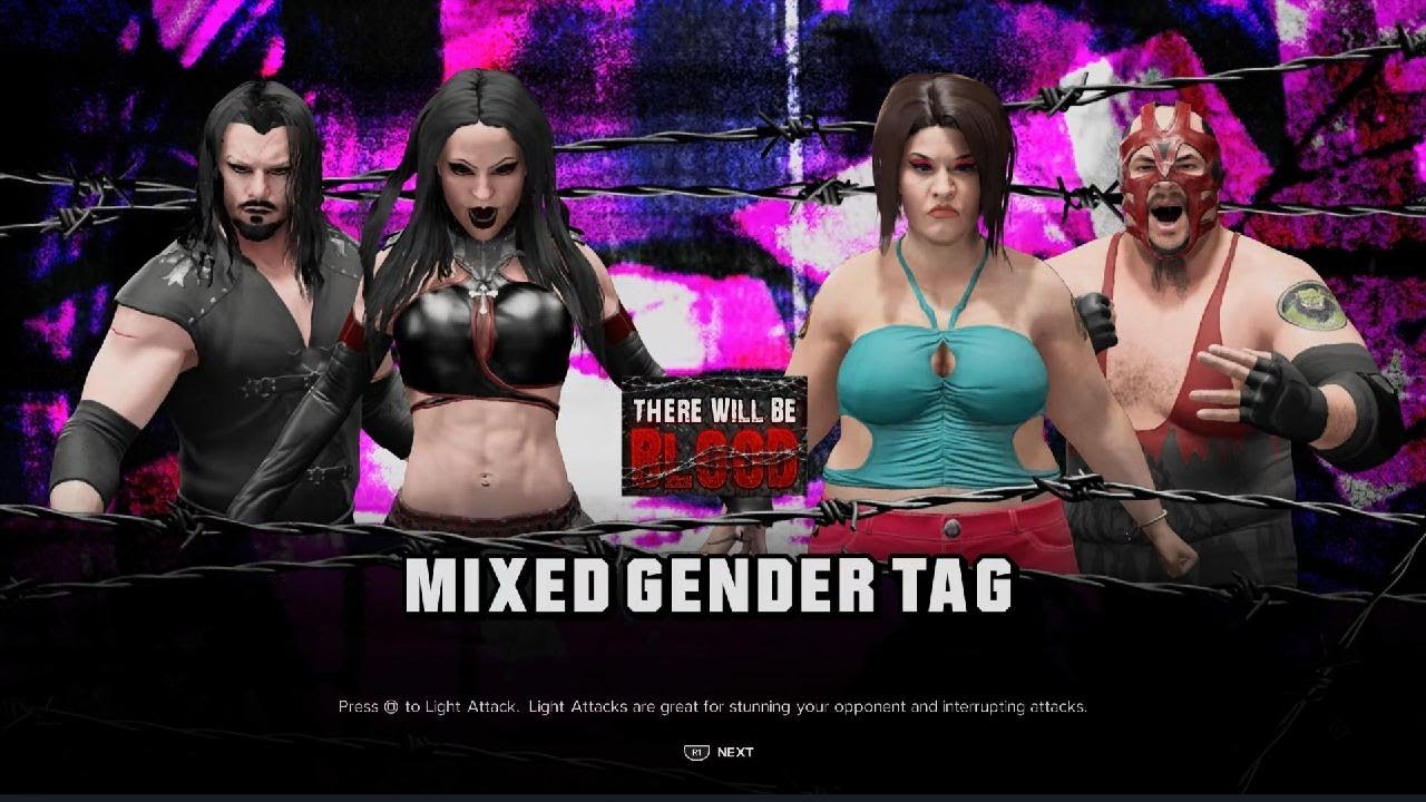 WWE 2K24 BMW DRAVEN & SELENE DYNAMITE vs. THE MONSTER ECLIPSE (ORVIL & BIG MEGAN OGRE)