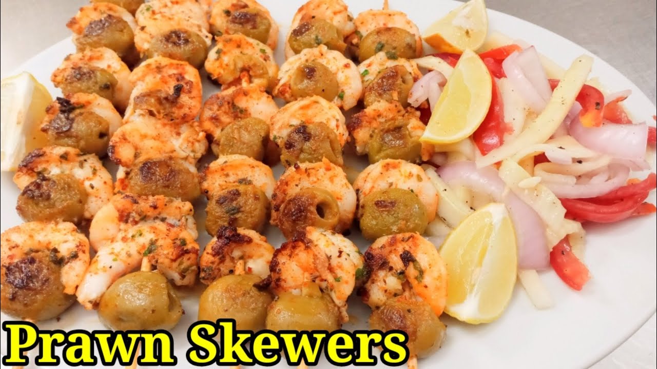 Prawn Skewers || Easy Grilled Shrimp Skewers || Prawns Recipe || Pan