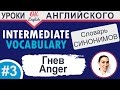 #3 Anger - гнев. Intermediate vocabulary. 📘 Английский словарь синонимов