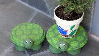 How to Make Turtle Flower Pot Holders  HGTV Handmade