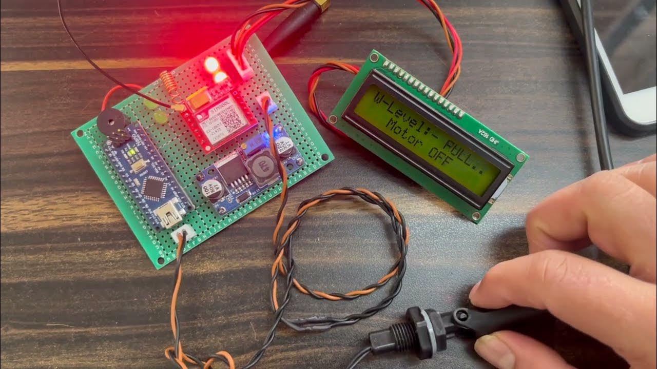 GSM Based Water Tank Level Monitoring using Arduino with SMS Alert ...