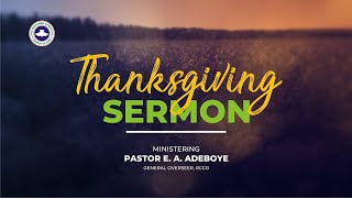 RCCG GWC May 2026 Thanksgiving Service.