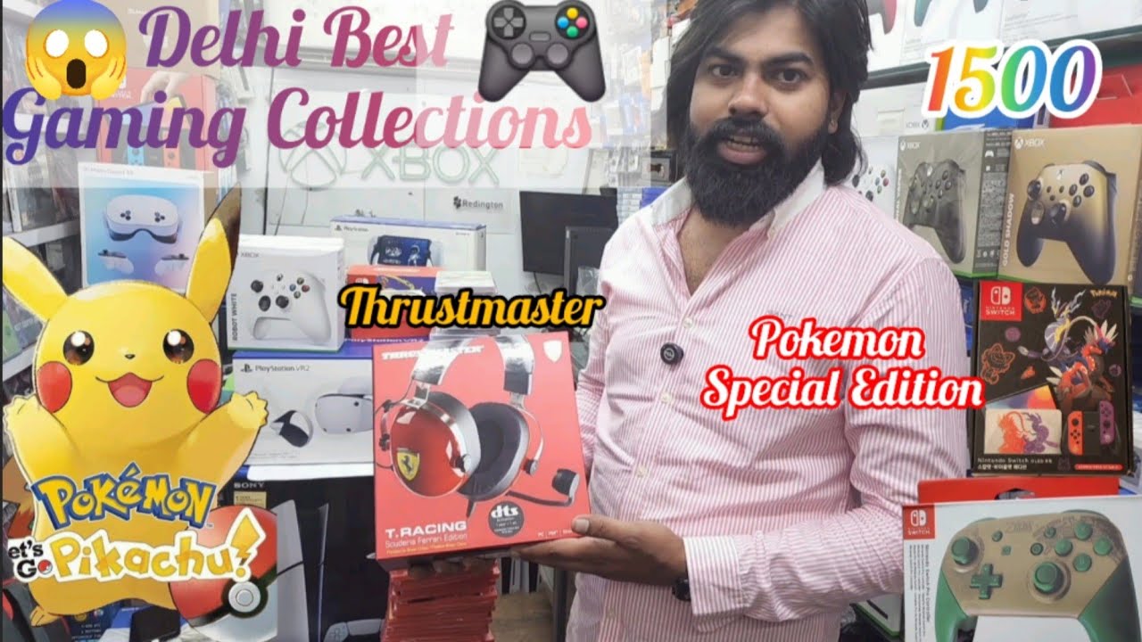 🎮😱 Delhi Ki Sabse Amazing Gaming Collection 2025 |Only ₹1500 Se PS5, Pokémon, Thrustmaster 