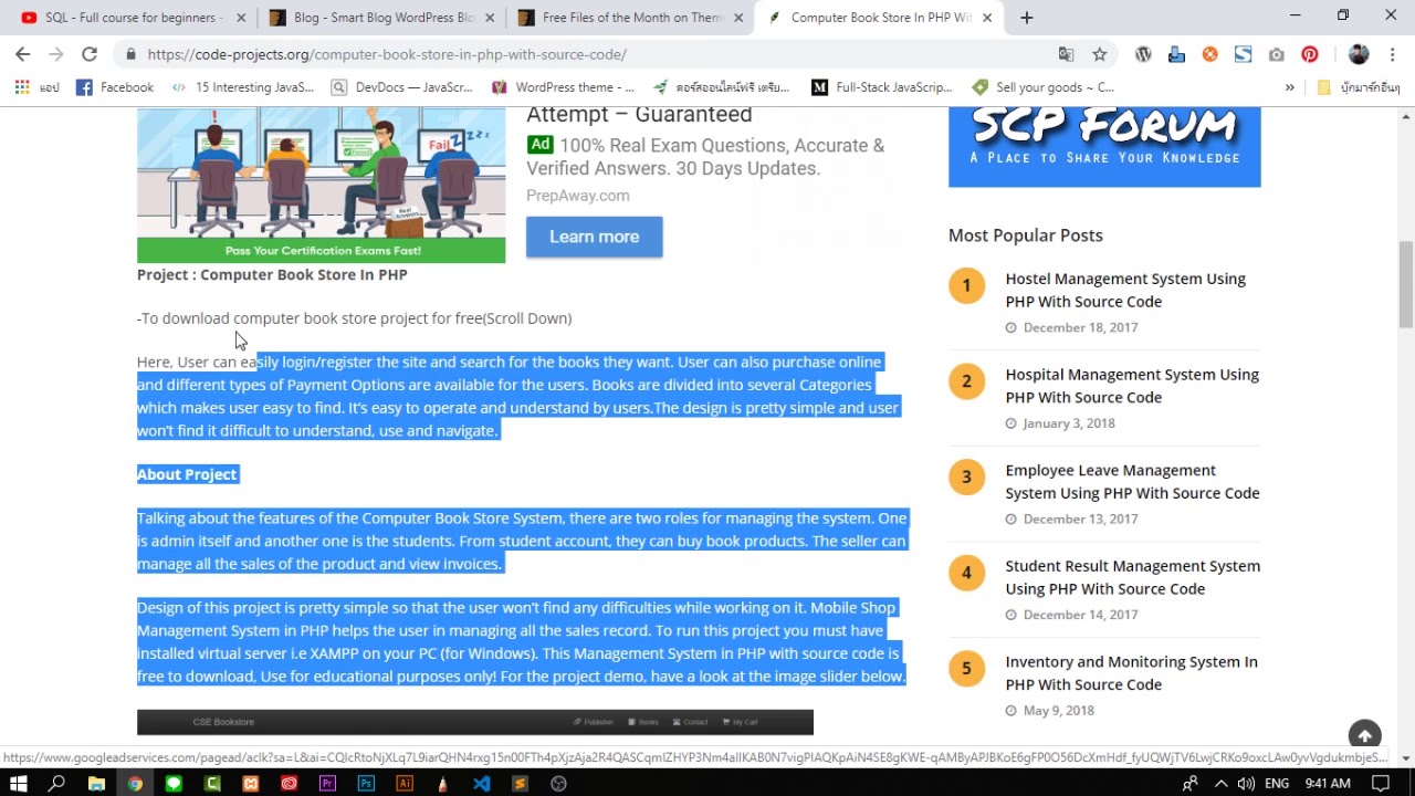 Code-Projects แหล่งรวมโปรเจคฟรี !! - YouTube