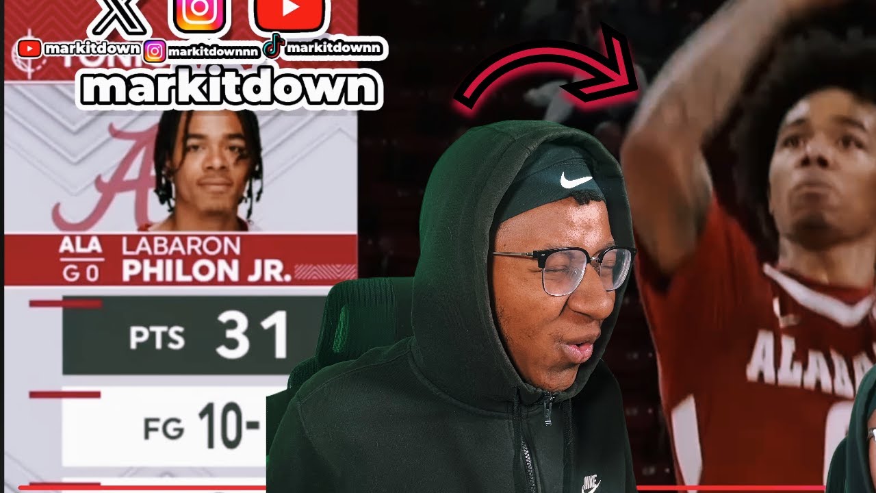 PHILON NEEDS TO BE STUDIED😱 | #18 Alabama vs Mississippi State Full Game Highlights | reaction