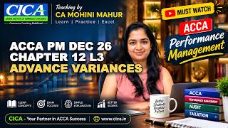 ACCA PM Dec 26 Chapter 12 L3 Part 1 Advanced Variances