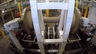 US - Radscheibenprüfung mit Tauchtechnik / US Wheel testing device with immersion technology