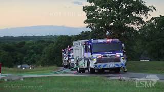 06022024 Decatur, TX  Lightning strike causes severe damage to home