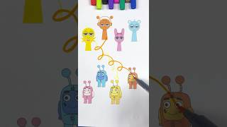 Sprunki And Oddbods Vertical Line Matching Puzzle