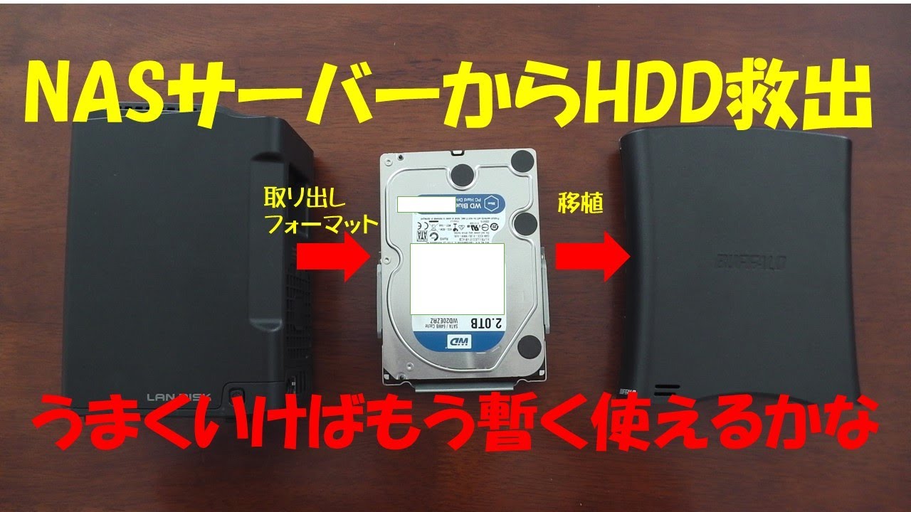 Rescue and reuse HDD from NAS server - YouTube
