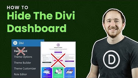 How To Hide The Divi Dashboard