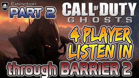 Call of Duty Ghosts Extinction How to Beat Barrier 2 Strategy 4 Player Live Gameplay