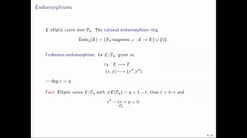 [Europe time] Elliptic curves, isogenies, and endomorphism rings -- Jana Sotáková