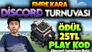 CANLI EMRE KARA DİSCORD TURNUVASI! | KÖY BİNASI 9 | CLASH OF CLANS