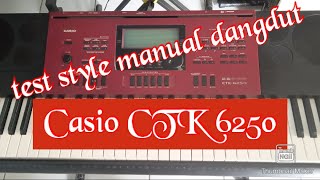 Casio CTK 6250 Keyboard 3jtan spek oke, test style manual dangdut