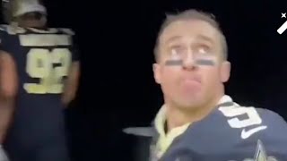 Drew Brees Walks Off Of Saints Field For The Final Time...