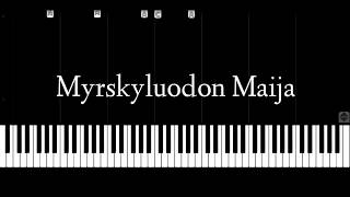 Video thumbnail of "Myrskyluodon Maija Piano"