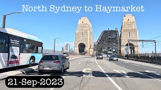 🇦🇺 Drive from North Sydney to Haymarket (21-Sep-2023)