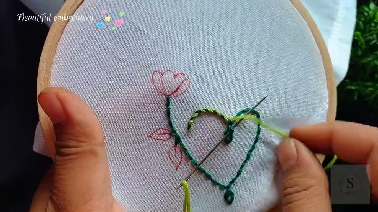 Beautiful embroidery 🪡#viral #viralvideo #viralvideos #embroidery #handembroidery#stitch #stitching 