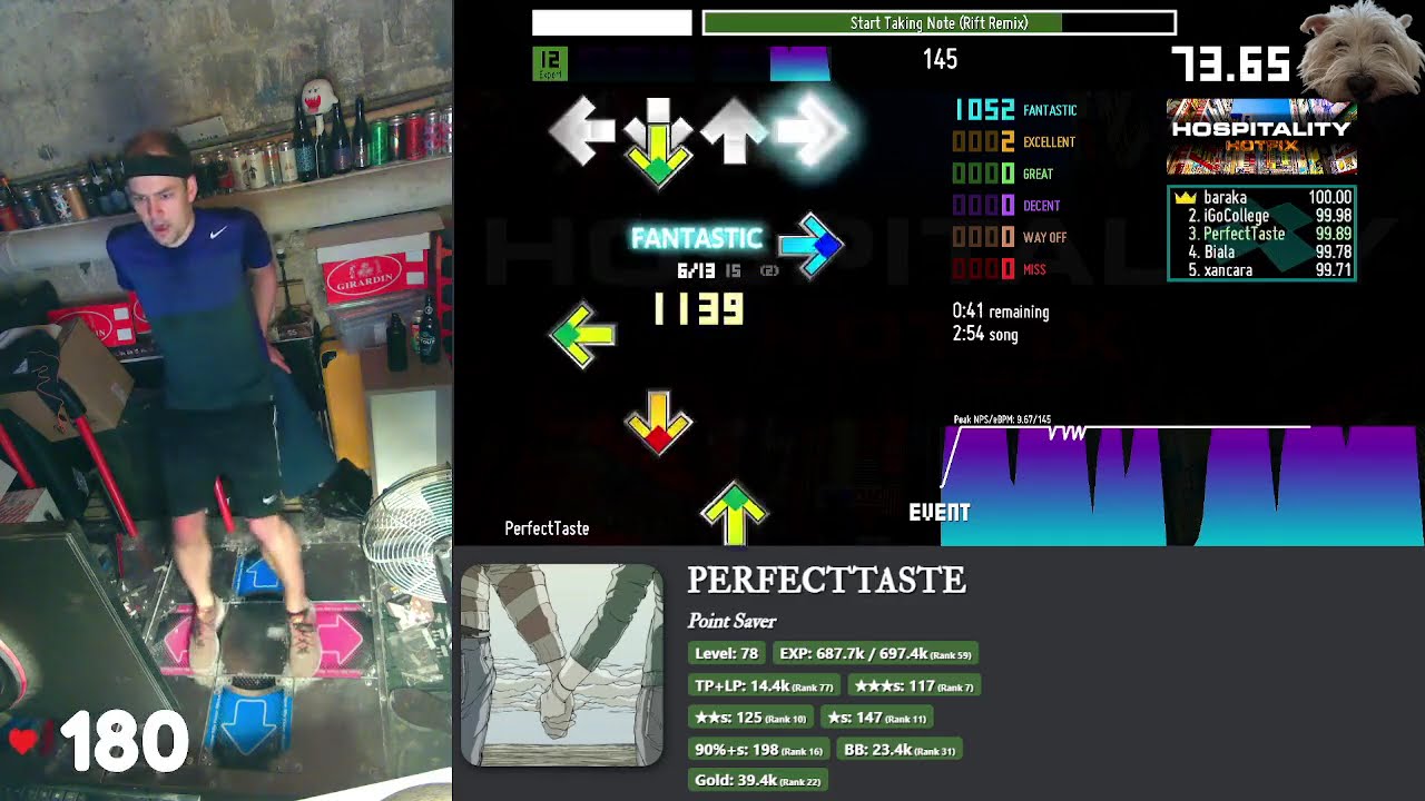 PerfectTaste - ITG - [12] Start Taking Note (Rift Remix) 99.97%/99.34% EX