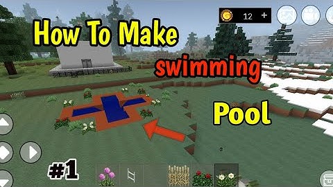 How To Make Swimming Pool in mini block craft #kbcraft #crafting #survival