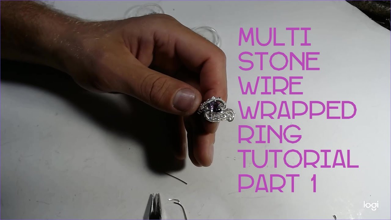Wire Wrapped Multi Stone Ring Tutorial. Handmade Jewelry tutorial, Valk 9 Designs