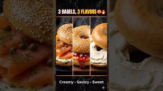 Triple Bagel Delight 🥯 | Cream Cheese, Lox & PBJ Luxury Bites