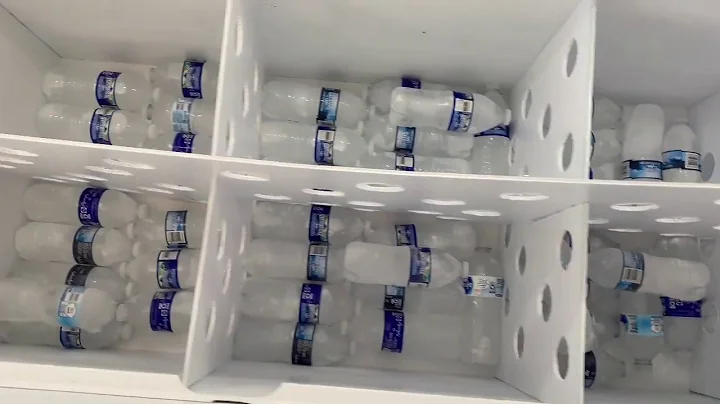 Deep Freezer hack DYI cheap sections for organizing