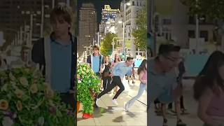 Tree Man Prank Moment In The City