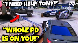 AnthonyZ Comes To The Rescue Of Mr K Against The Whole PD! | GTA 5 RP NoPixel