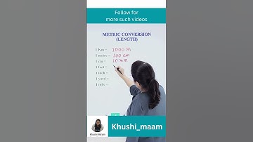How to learn the metric conversions (length) #length #metric #conversion #learn #shorts #ytshorts