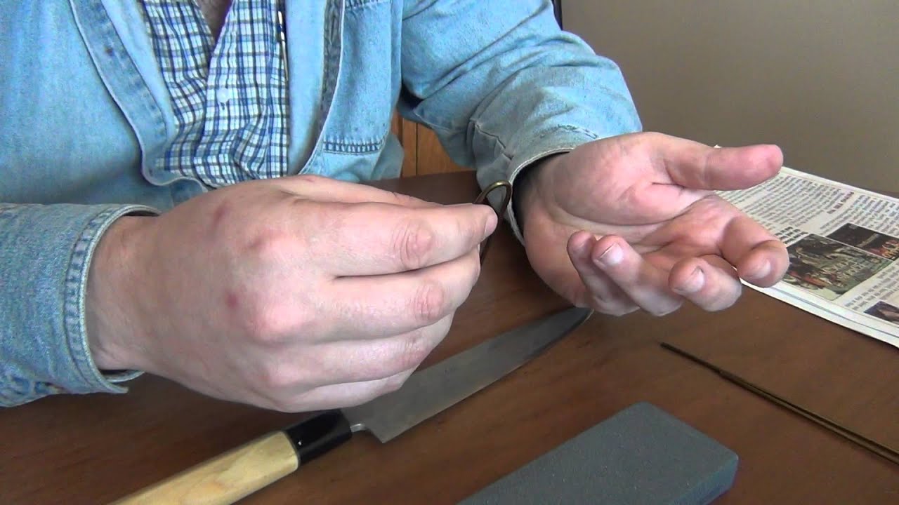 Проблемы с заточкой сильно изношенного ножа - Янаги-ба