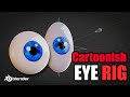 Simplified cartoon eye rig in blender