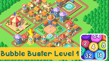 Bubble Buster 2048 by VOODOO - Gameplay (Android, iOS) | Level 1